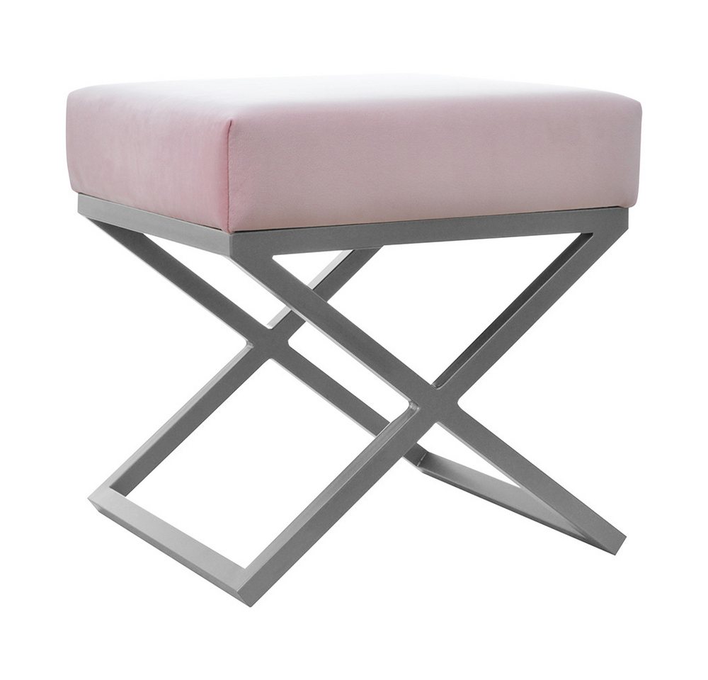 JVmoebel Hocker Runder Rosa Polsterhocker Fußhocker Sitzgelegenheit Pouf (Hocker), Made in Europa von JVmoebel