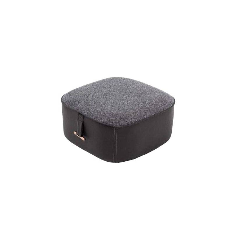 JVmoebel Polsterhocker Stilvoll Grau Soft Hocker Kunstleder Perfekte Möbel in Wohnzimmer (1 St., Hocker), Made in Europa von JVmoebel