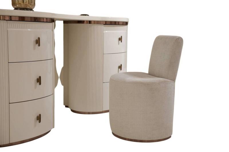 JVmoebel Hocker Weißer Holz-Pouf modern, eleganter Sitzhocker, dekoratives Möbelstück (Maße Hocker), Made in Europe von JVmoebel