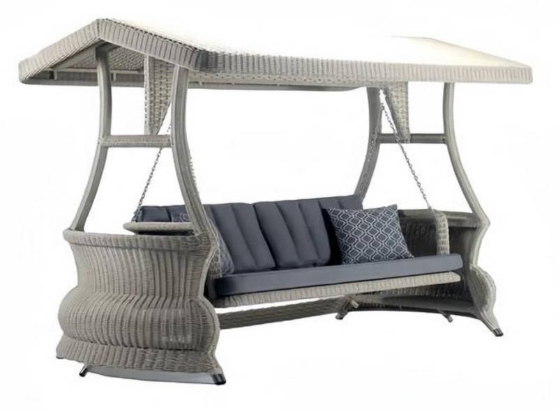 JVmoebel Hollywoodschaukel Hängeschaukel Rattan Garten Relax Schaukel Outdoor Schaukelstuhl Möbel, Made in Europa von JVmoebel