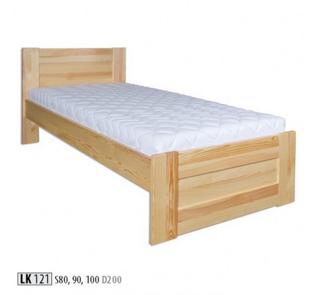 JVmoebel Holzbett, Bett Holz Massive Schlafzimmer Betten 100x200cm Einzelbett von JVmoebel