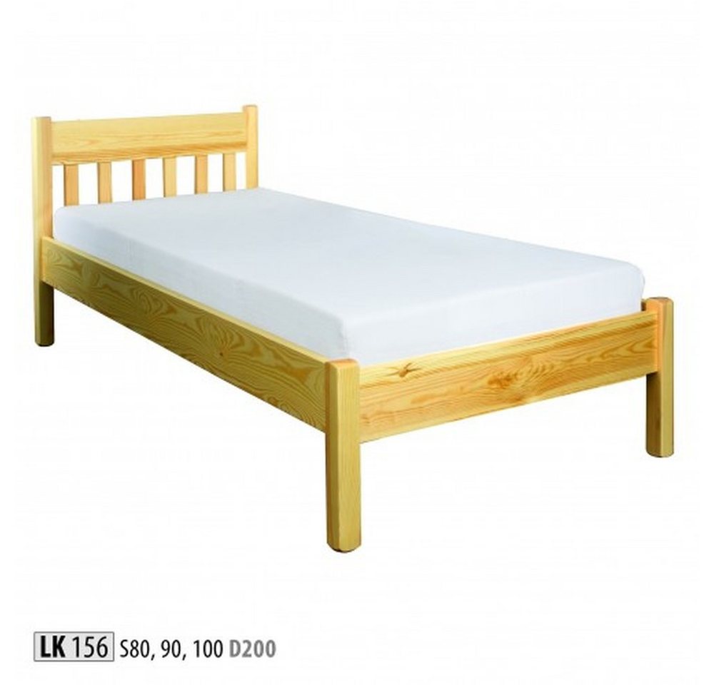 JVmoebel Holzbett Massivholzbett aus Kiefer für Jugendliche - Einzelbett, Made in Europa von JVmoebel