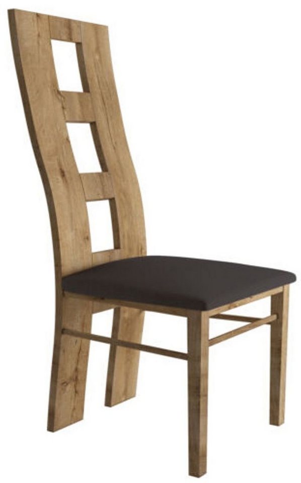 JVmoebel Holzstuhl, Stühle Sitz Lehn Büro Office Esszimmer Luxus Design Polster Massiv Holz Stuhl von JVmoebel