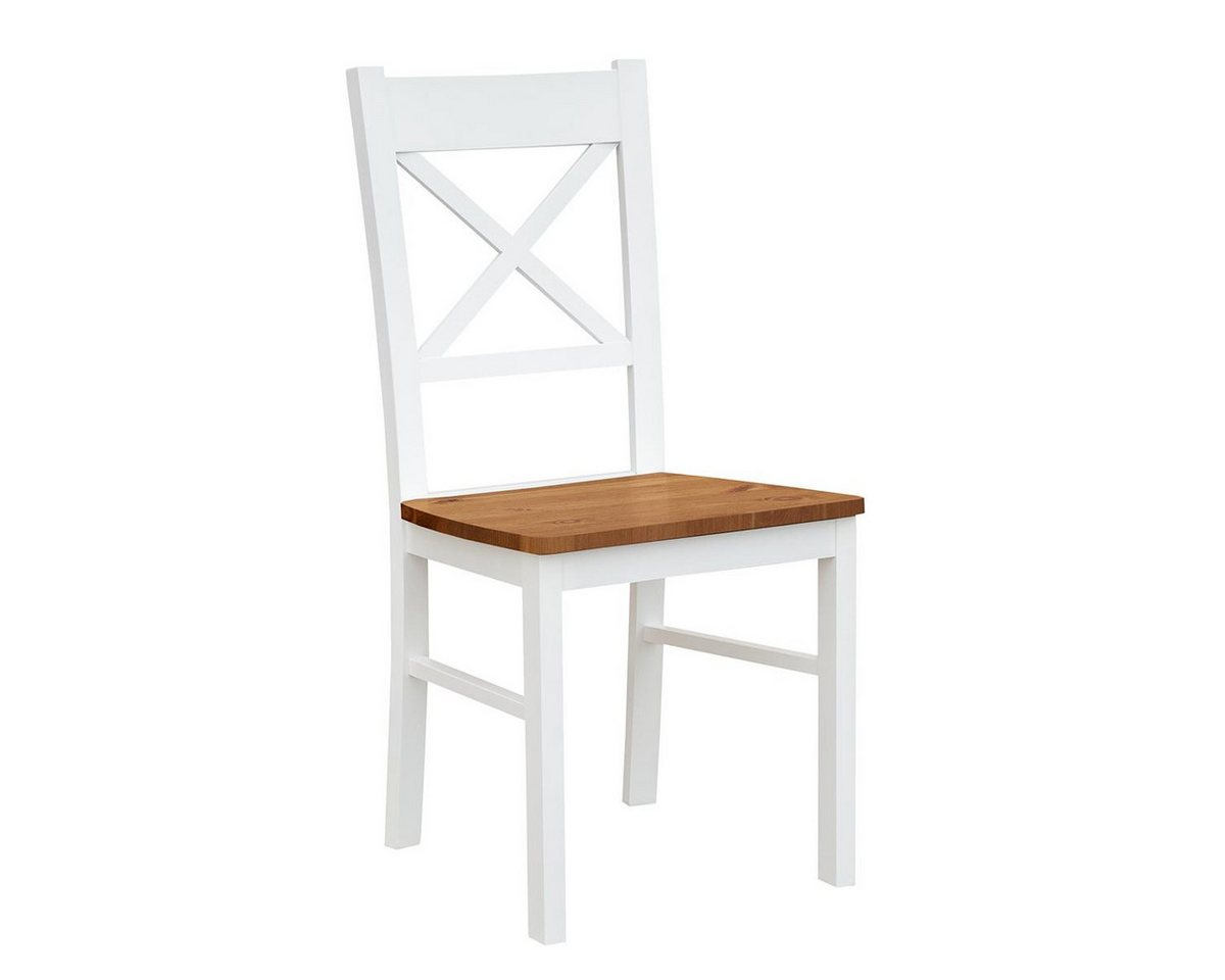 JVmoebel Holzstuhl Echtholz Polsterstuhl im Landhausstil für Esszimmer und Lounge, Made in Europa von JVmoebel