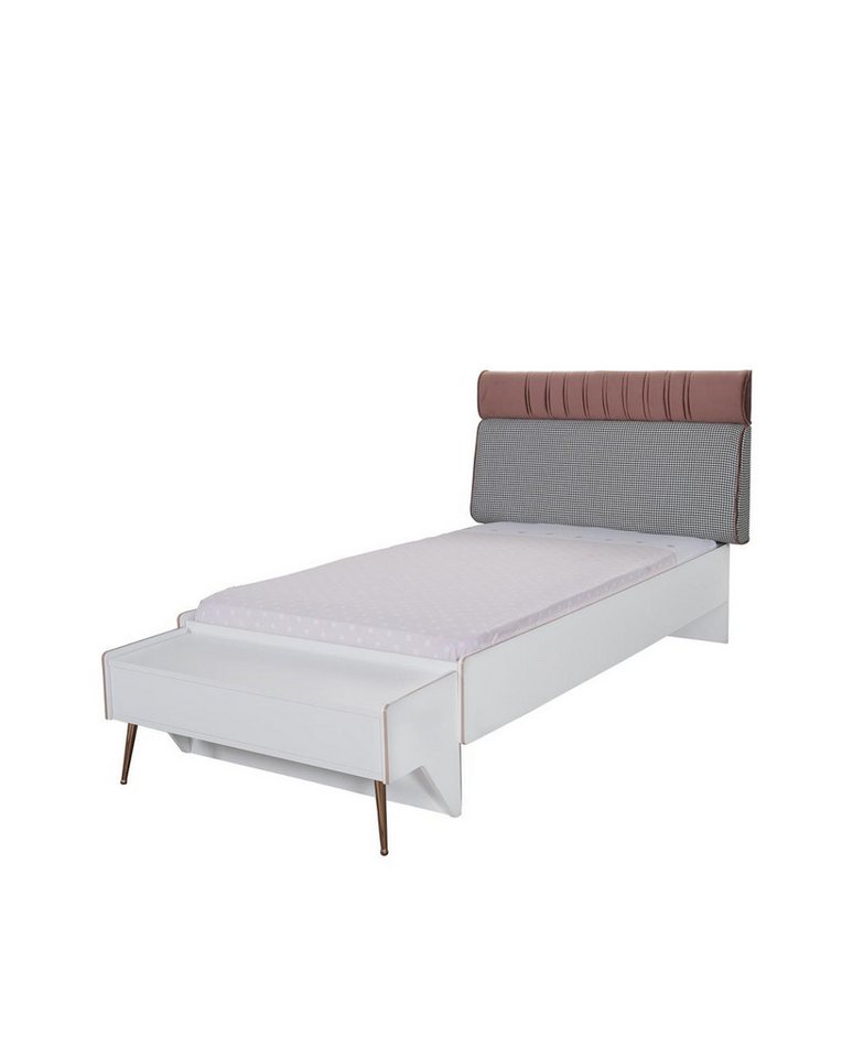 JVmoebel Jugendbett Helles Kinderbett aus Holz für das Jugendzimmer in Weiß, Made in Europa JVmoebel Jugendbett Helles Kinderbett aus Holz für das Jugendzimmer in Weiß, Made in Europa von JVmoebel