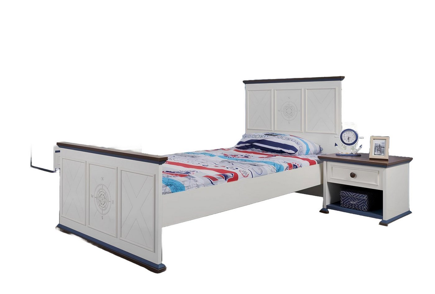 JVmoebel Jugendzimmer-Set Jugendzimmer Bett Nachttisch Möbel Kleiderschrank Komplette 3tlg., (3-St., 1x Bett + 1x Nachttisch + 1x Kleiderschrank), Made in Europa von JVmoebel