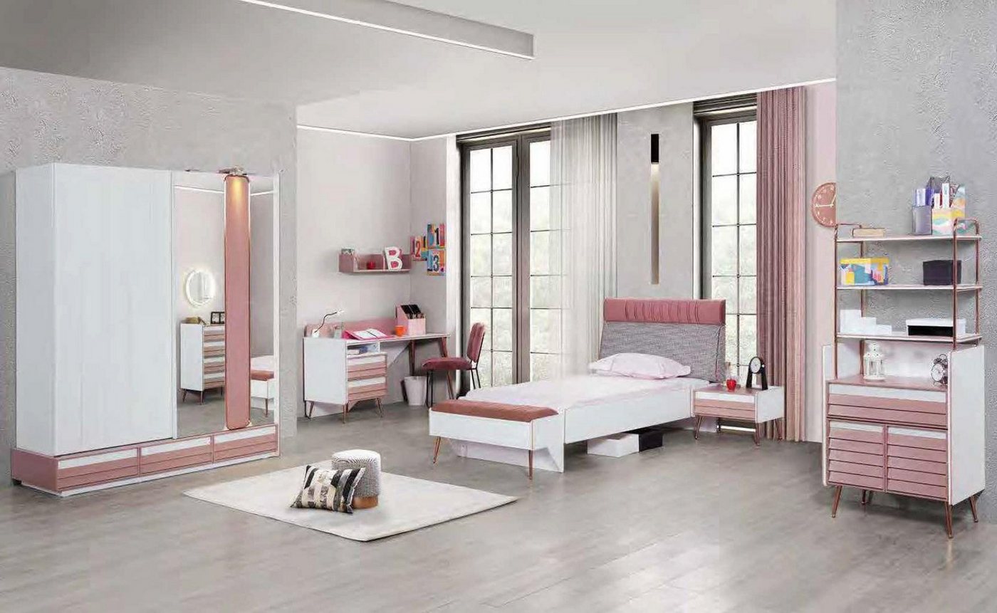 JVmoebel Jugendzimmer-Set Jugendzimmer Kinderzimmer komplett Set Jugendbett Schreibtisch Schrank, Made in Europa JVmoebel Jugendzimmer-Set Jugendzimmer Kinderzimmer komplett Set Jugendbett Schreibtisch Schrank, Made in Europa von JVmoebel