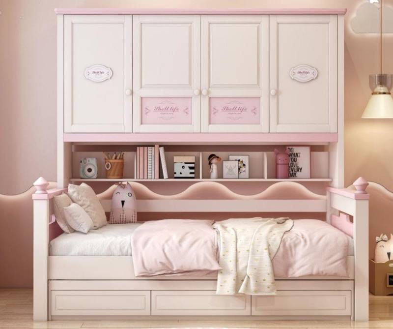 JVmoebel Jugendzimmer-Set Kinderbett mit Stauraum in Weiß - Holz-Komfortbett für Kinder, Made in Europe JVmoebel Jugendzimmer-Set Kinderbett mit Stauraum in Weiß - Holz-Komfortbett für Kinder, Made in Europe von JVmoebel