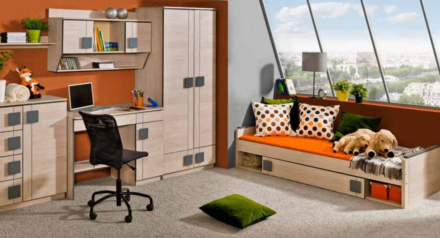 JVmoebel Jugendzimmer-Set Kinderzimmer Möbel Set für Jugendliche und Kinder Schlafräume, Made in Europa JVmoebel Jugendzimmer-Set Kinderzimmer Möbel Set für Jugendliche und Kinder Schlafräume, Made in Europa von JVmoebel