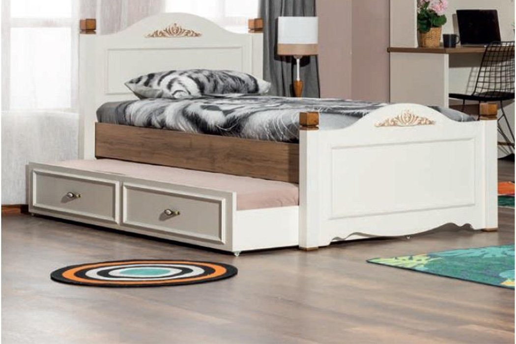 JVmoebel Kinderbett, Kinderbett Kinderzimmer Bett Schlafzimmer Design Luxus Möbel Holz von JVmoebel