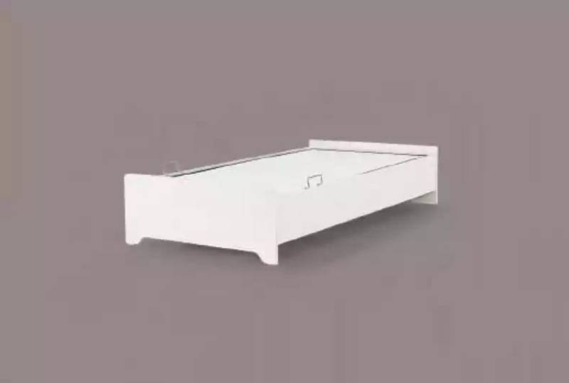 JVmoebel Kinderbett Holzbett in Weiß für Kinderzimmer – Möbel für das Schlafzimmer, Made in Europa von JVmoebel