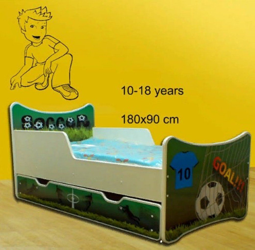 JVmoebel Kinderbett Kinderbett Jugendbett Bett Betten mit Schublade 140 x 70 cm (1-tlg., 1x nur Bett), Made in Europa von JVmoebel
