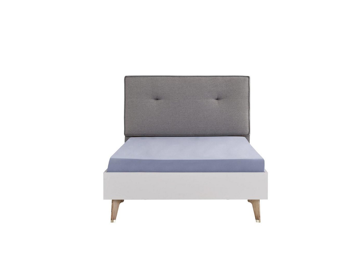 JVmoebel Kinderbett Modernes Jugendbett aus Holz in Grau für das Kinderzimmer (Bett), Made in Europa von JVmoebel