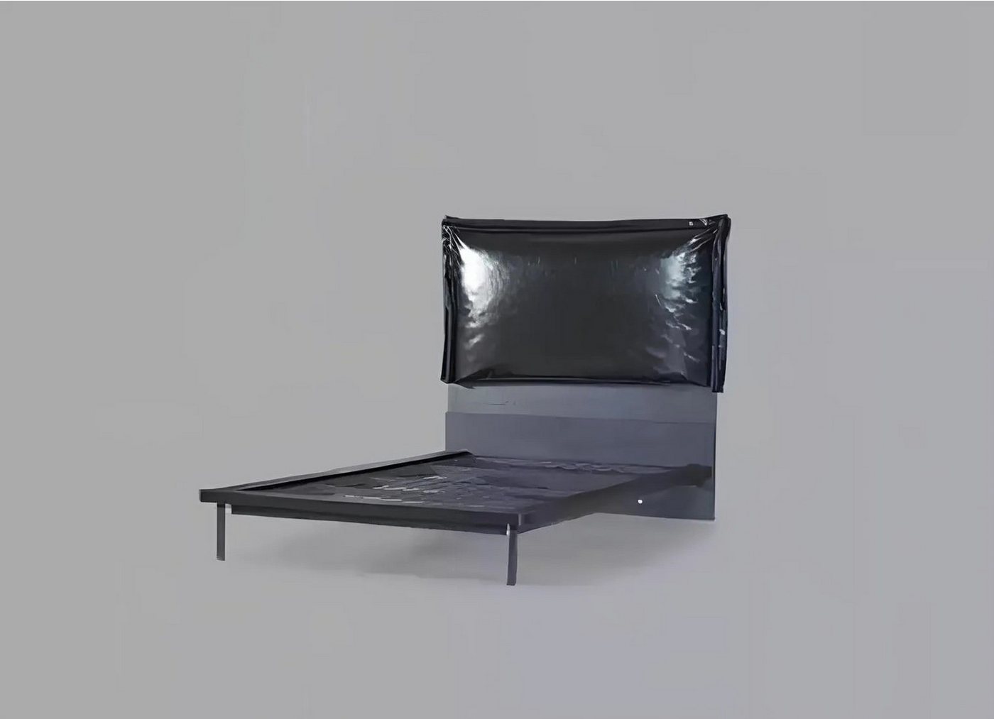 JVmoebel Kinderbett Schwarzes Metall-Jugendbett mit gemütlicher Polsterung, Made in Europa von JVmoebel
