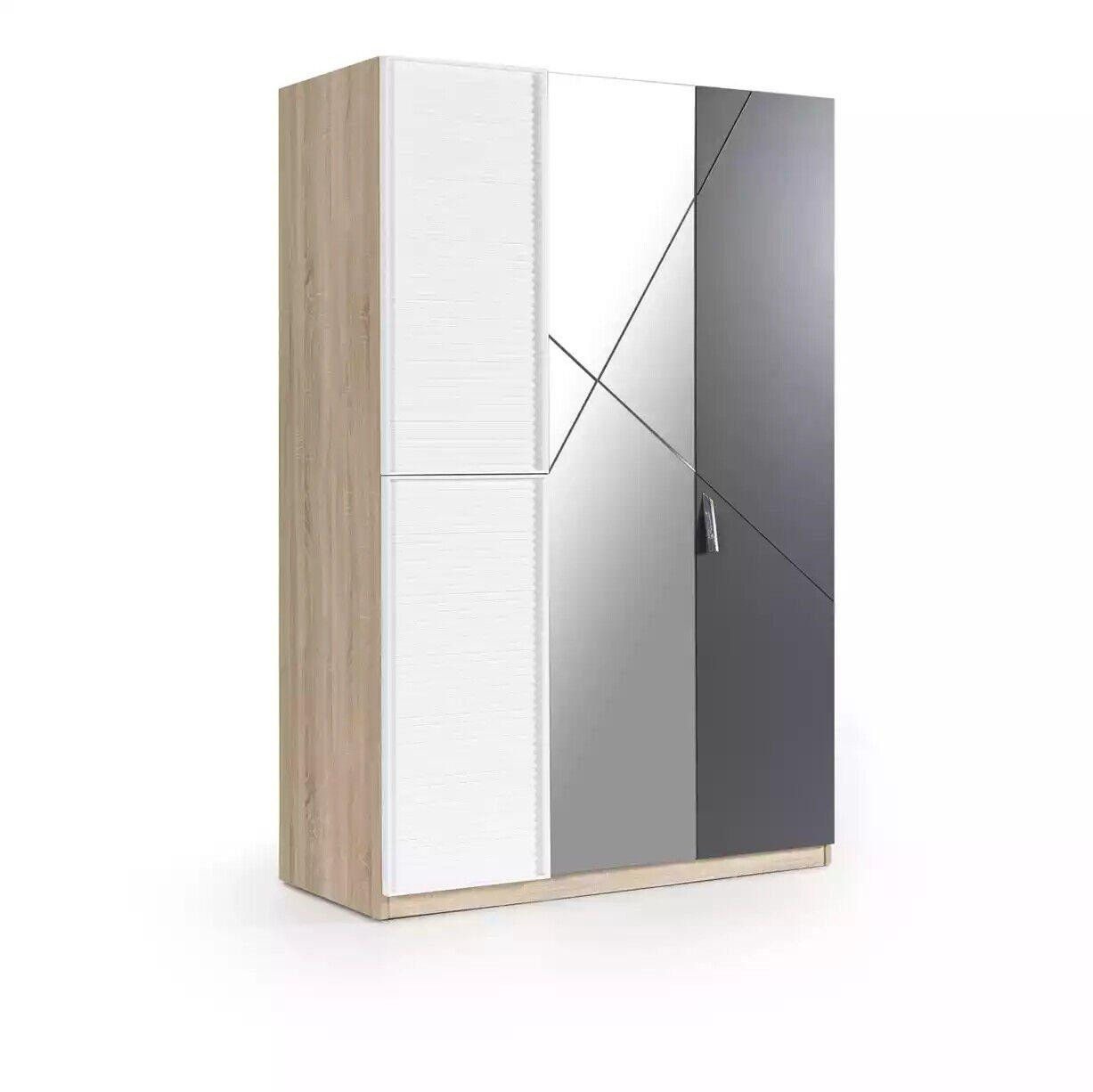 JVmoebel Kinderkleiderschrank Kleiderschrank 3 Türen Moden Schrank Holz Grau Spiegel Kinderzimmer Made in Europa JVmoebel Kinderkleiderschrank Kleiderschrank 3 Türen Moden Schrank Holz Grau Spiegel Kinderzimmer Made in Europa von JVmoebel
