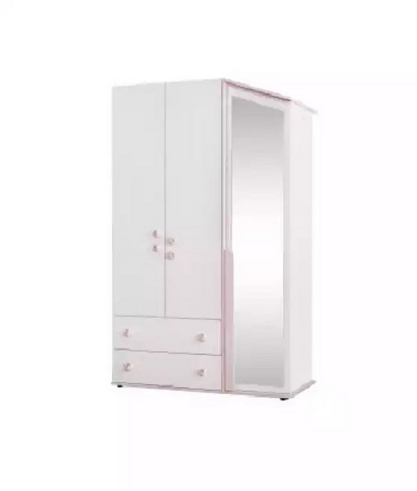 JVmoebel Kinderkleiderschrank Moderner Holzschrank mit Spiegel in Weiß - Neuartige Möbel (1-St., Kinderkleiderschrank) Made in Europa von JVmoebel