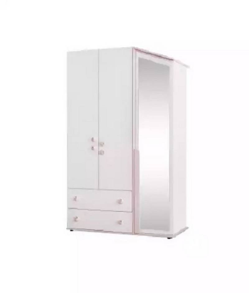 JVmoebel Kinderkleiderschrank Moderner Holzschrank mit Spiegel in Weiß - Neuartige Möbel (1-St., Kinderkleiderschrank) Made in Europa von JVmoebel