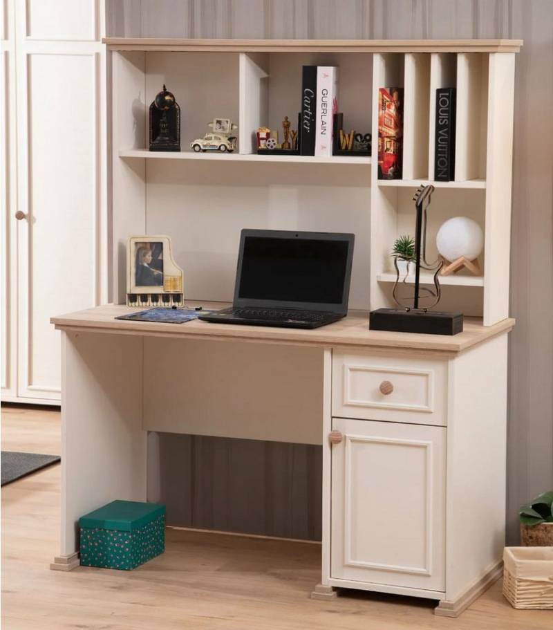 JVmoebel Kinderschreibtisch Beiger Designer-Schreibtisch für das Kinderzimmer aus Holz (1-St., Schreibtisch), Made in Europa von JVmoebel