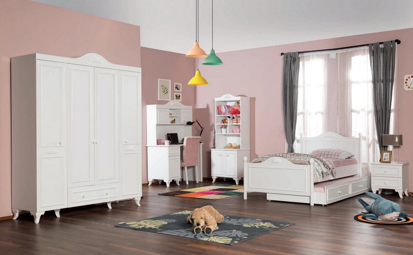 JVmoebel Kinderschreibtisch Eleganter Kinder-Schreibtisch mit Regal für Bücher und Spielzeug (Schreibtisch+Bücherregal), Made in Europa von JVmoebel