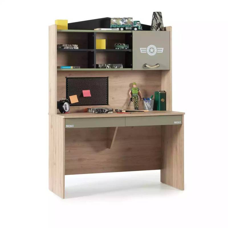 JVmoebel Kinderschreibtisch Kinderzimmer Set aus Holz: Schreibtisch und Bücherregal in Grün (2-St., Schreibtisch + Bücherregal), Made in Europa von JVmoebel