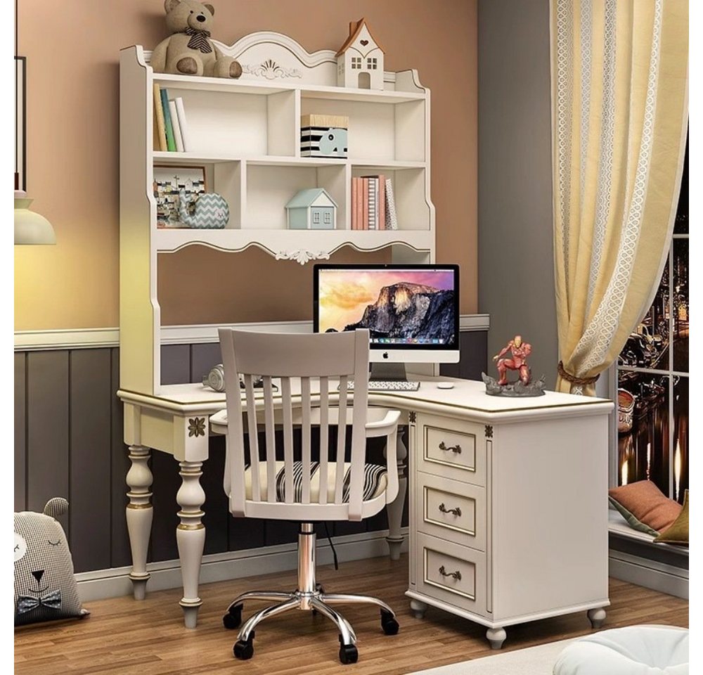 JVmoebel Kinderschreibtisch Klassische Eckchreibtisch Kinderzimmer Möbel Sofort (1-St), Made in Europa von JVmoebel