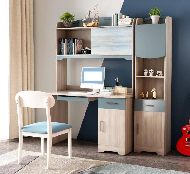 JVmoebel Kinderschreibtisch Klassische Schreibtisch Holz mit Schrank Jugendzimmer Möbel Sofort (1-St), Made in Europa von JVmoebel