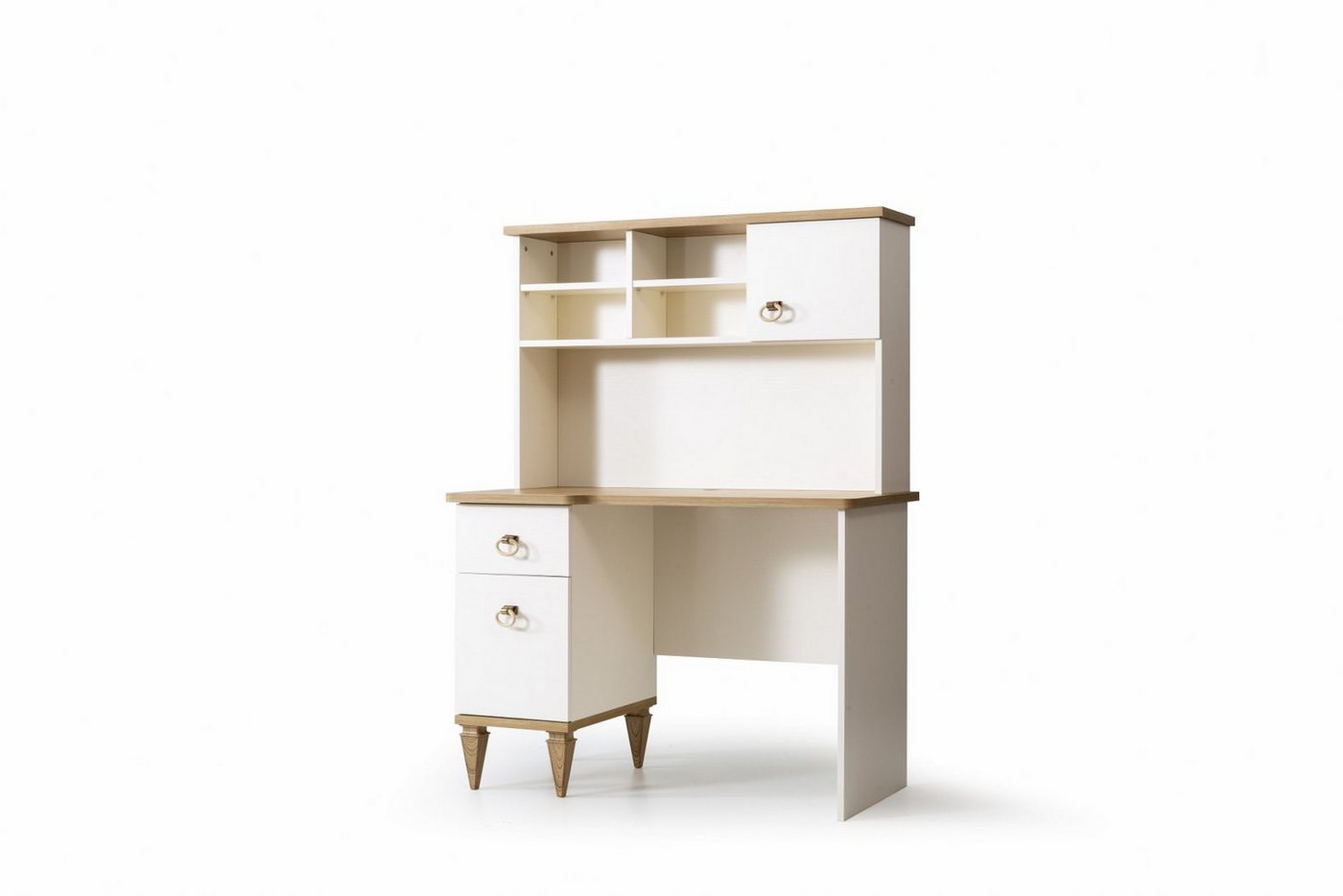 JVmoebel Kinderschreibtisch Luxuriöser Schreibtisch für Kinderzimmer aus edlem Holz mit Regal (1-St., Schreibtisch/Regal), Made in Europa von JVmoebel