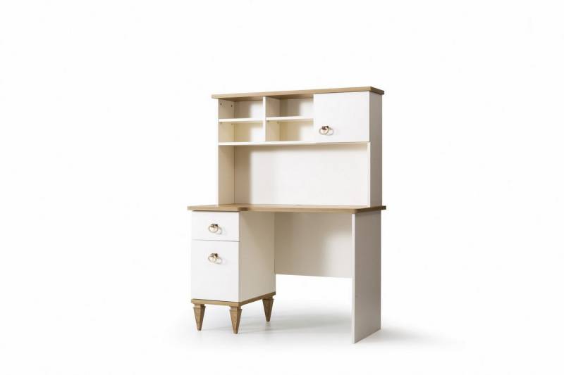 JVmoebel Kinderschreibtisch Luxuriöser Schreibtisch für Kinderzimmer aus edlem Holz mit Regal (1-St., Schreibtisch/Regal), Made in Europa von JVmoebel