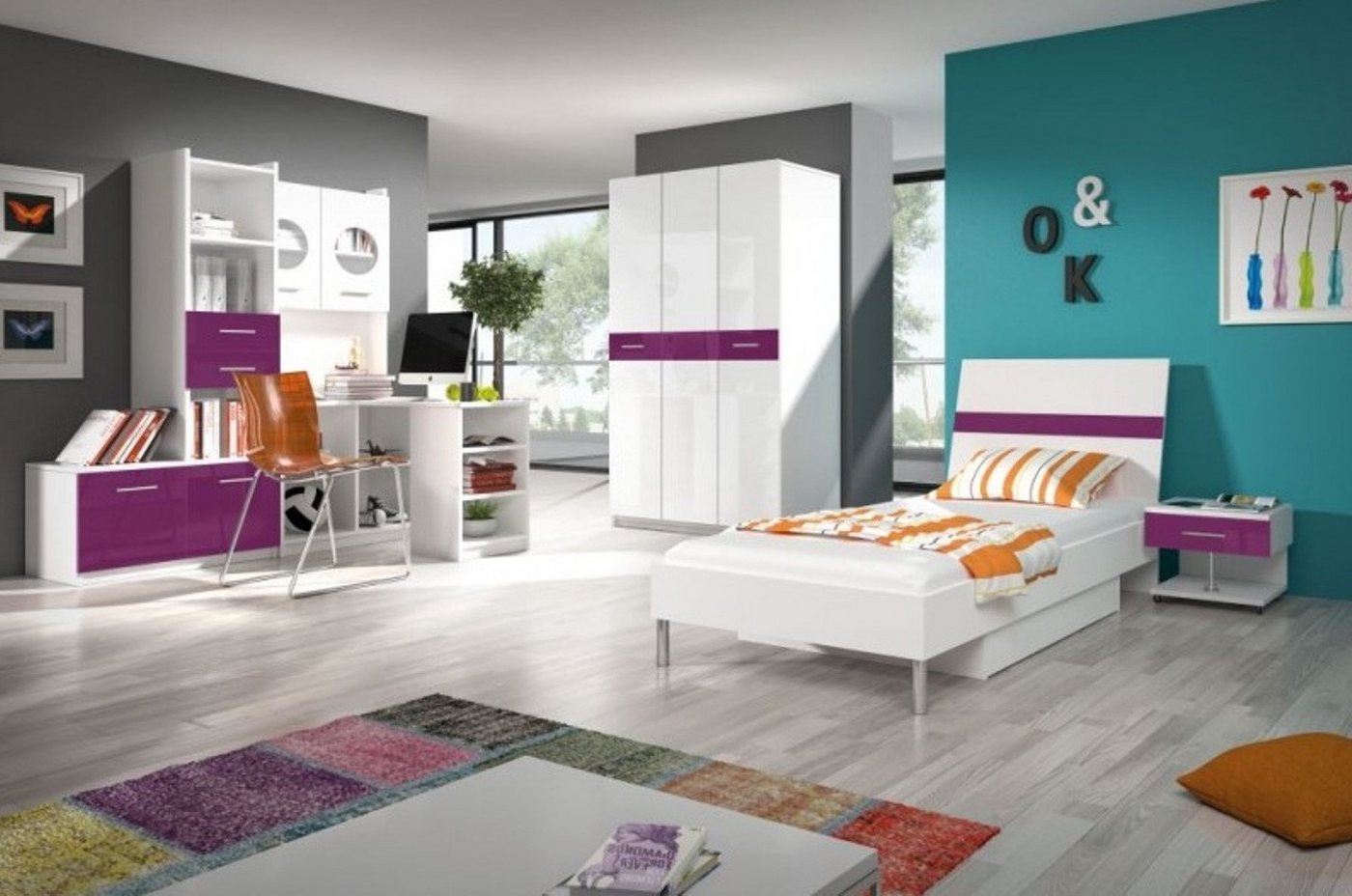 JVmoebel Kinderschreibtisch Moderner Eckschreibtisch aus Holz für das Jugendzimmer in Weiß, Made in Europa JVmoebel Kinderschreibtisch Moderner Eckschreibtisch aus Holz für das Jugendzimmer in Weiß, Made in Europa von JVmoebel