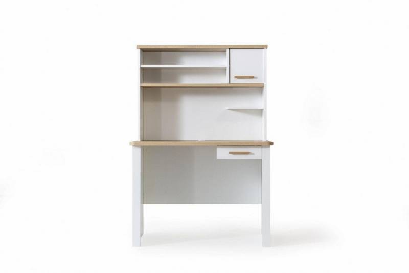 JVmoebel Kinderschreibtisch Weißer Schreibtisch Designer Regal Kinderzimmer Holz Möbel Designer (1-St., Schreibtisch/Regal), Made in Europa von JVmoebel