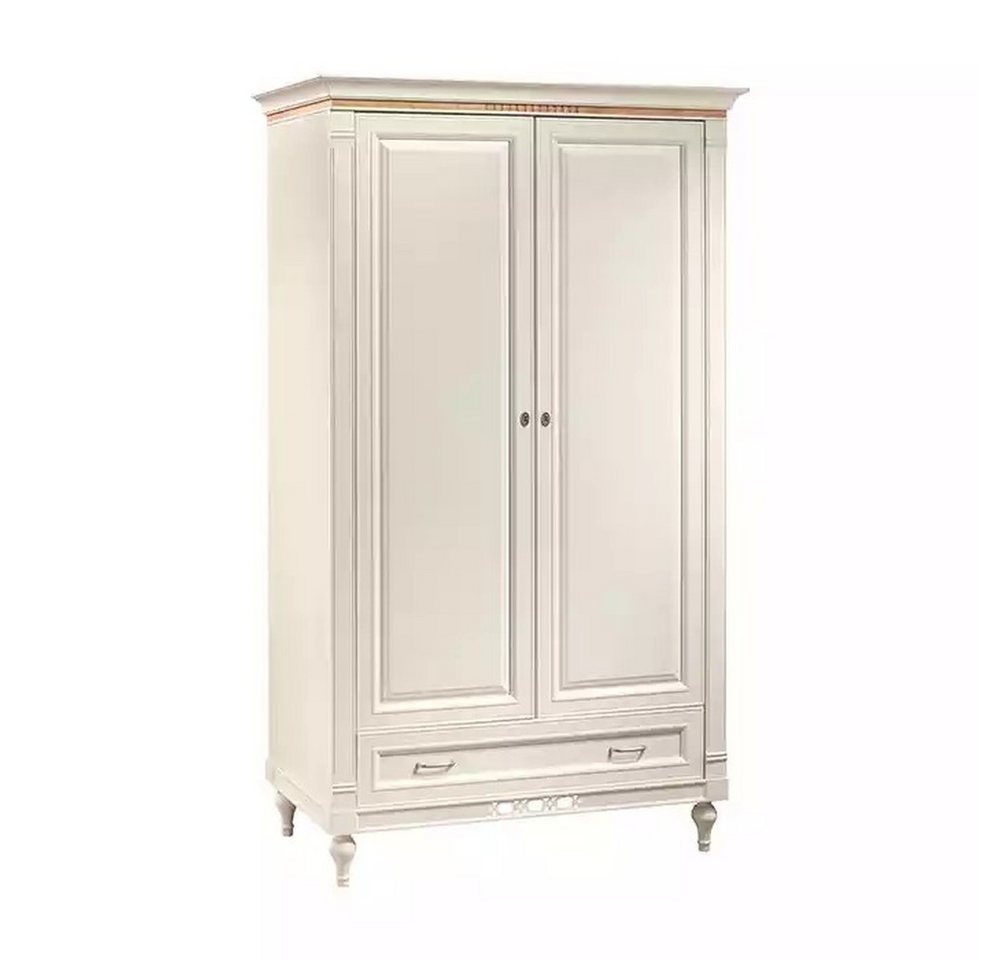 JVmoebel Kleiderschrank Antik Stil Weißer Kleiderschrank im Barockdesign für Schlafzimmer (1-St., Kleiderschrank) Made in Europa von JVmoebel