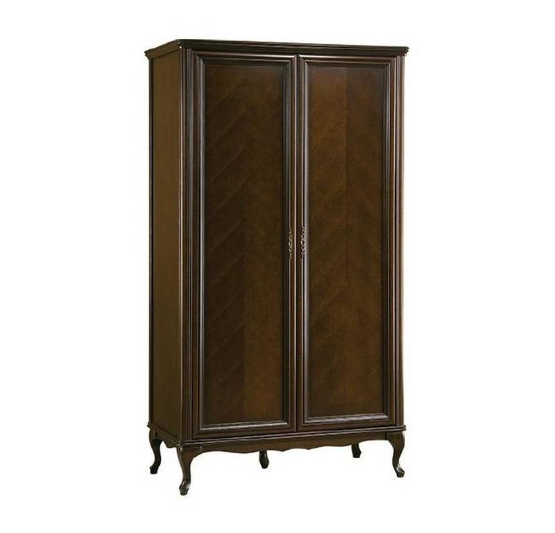 JVmoebel Kleiderschrank Antiker Braun Schrank aus Echt-Holz im Italienischen Stil Made in Europa von JVmoebel