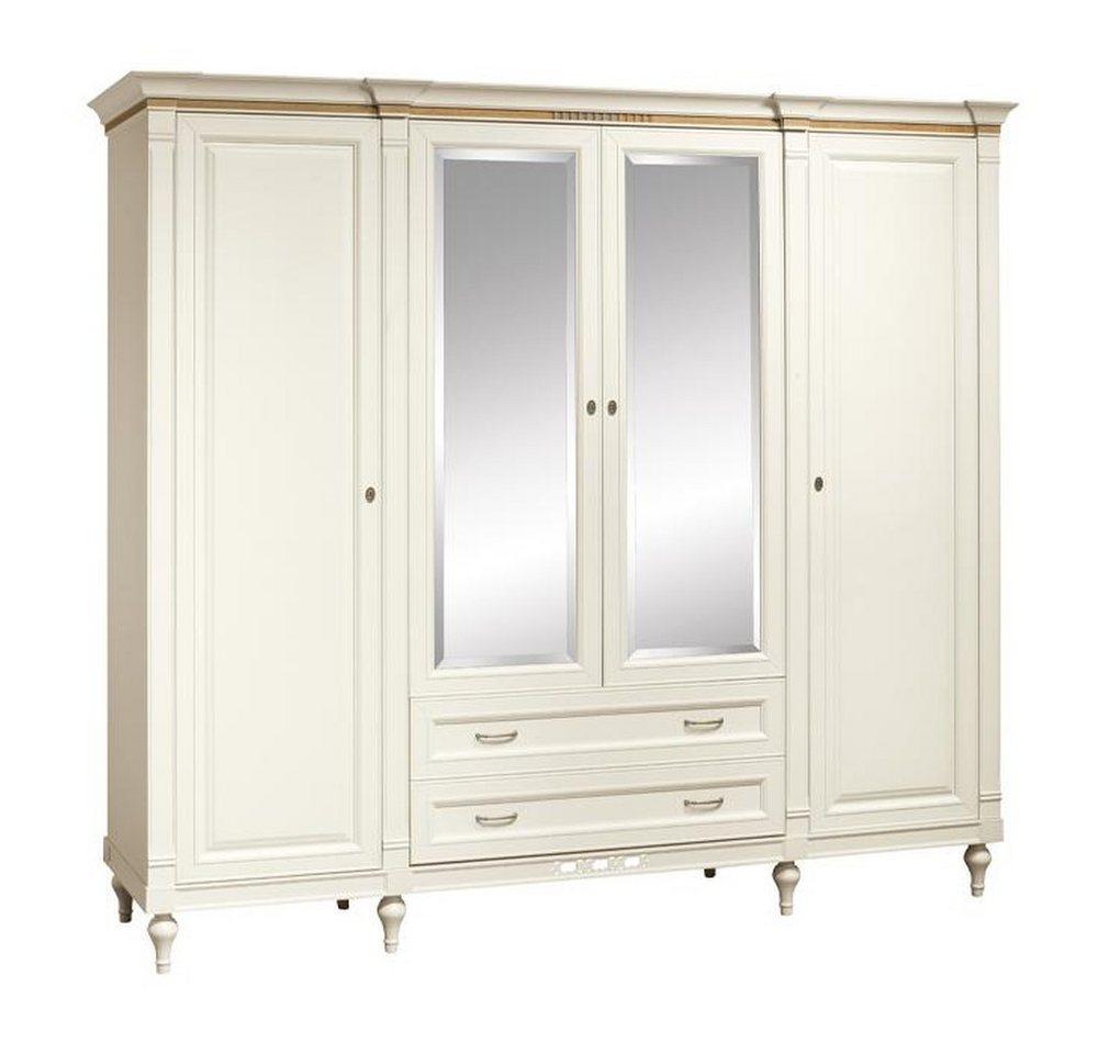 JVmoebel Kleiderschrank Art Deco Kleiderschrank aus Holz mit 4 Türen für das Schlafzimmer Made in Europa von JVmoebel