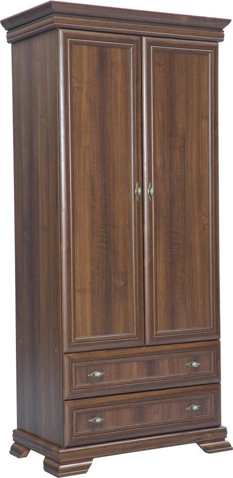 JVmoebel Kleiderschrank Brauner Holz Wandschrank mit 2 Türen für das Schlafzimmer Made in Europa von JVmoebel