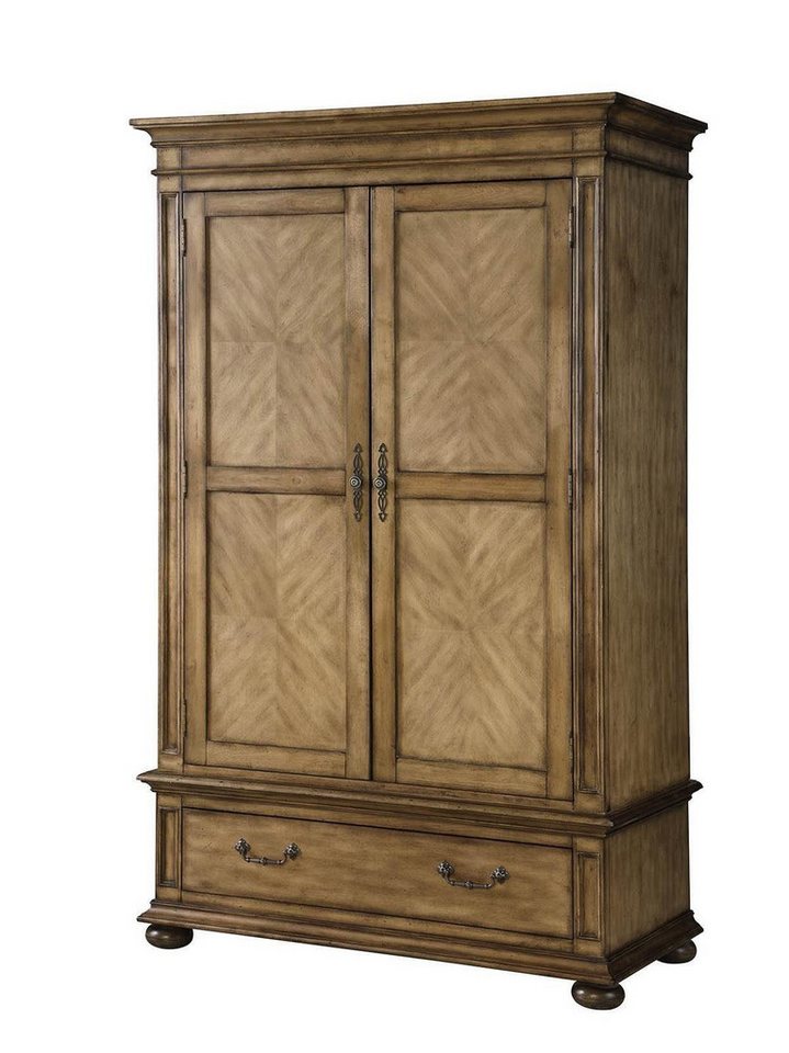 JVmoebel Kleiderschrank Schlaf Zimmer Schrank Glas Schränke Wand Kleider Holz Landhaus Braun Made in Europa JVmoebel Kleiderschrank Schlaf Zimmer Schrank Glas Schränke Wand Kleider Holz Landhaus Braun Made in Europa von JVmoebel