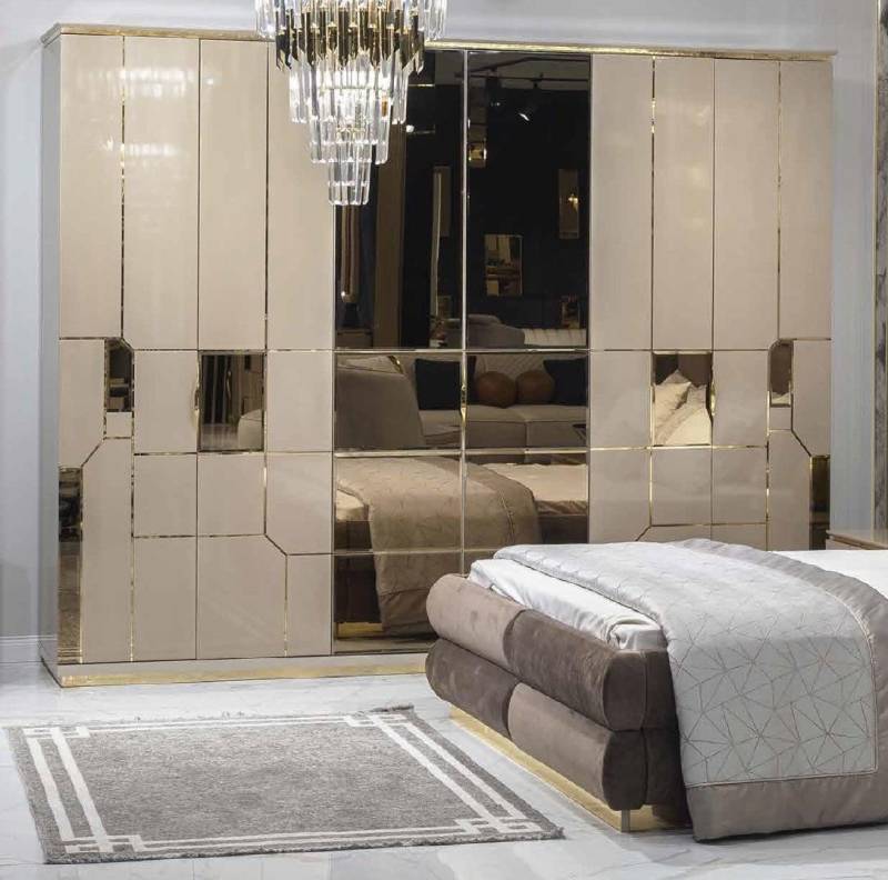 JVmoebel Kleiderschrank Eleganter Hochglanz Spiegel-Umkleideschrank im modernen Stil Made in Europa JVmoebel Kleiderschrank Eleganter Hochglanz Spiegel-Umkleideschrank im modernen Stil Made in Europa von JVmoebel