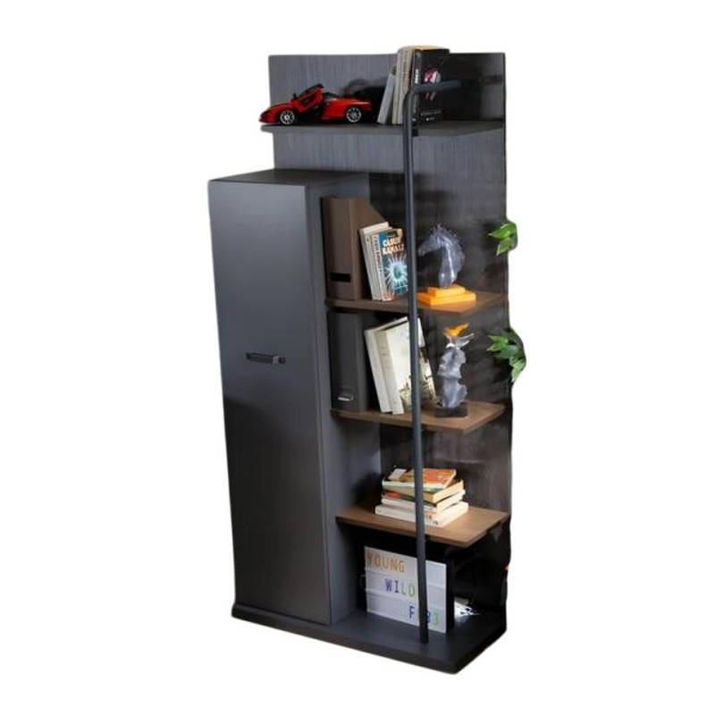 JVmoebel Kleiderschrank Elegantes graues Holz Bücherregal im modernen Design Made in Europe JVmoebel Kleiderschrank Elegantes graues Holz Bücherregal im modernen Design Made in Europe von JVmoebel