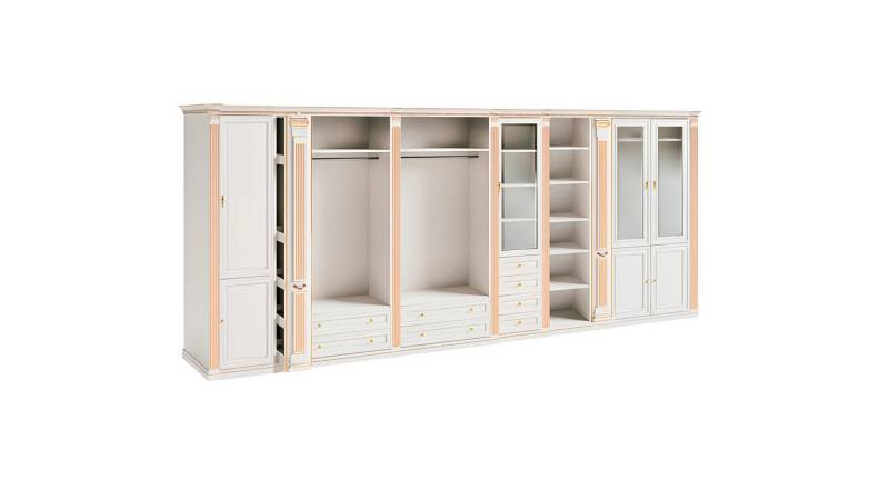 JVmoebel Kleiderschrank Exklusiver Begehbarer Schrank Designer Schlafzimmermöbel Eckschränke (Kleiderschrank) Made in Europa von JVmoebel