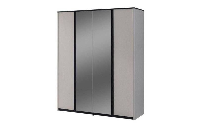 JVmoebel Kleiderschrank Grauer Schlafzimmerschrank Designer Spiegelschrank Holz Kleiderschrank (1-St., 1x Kleiderschrank) Made in Europa von JVmoebel