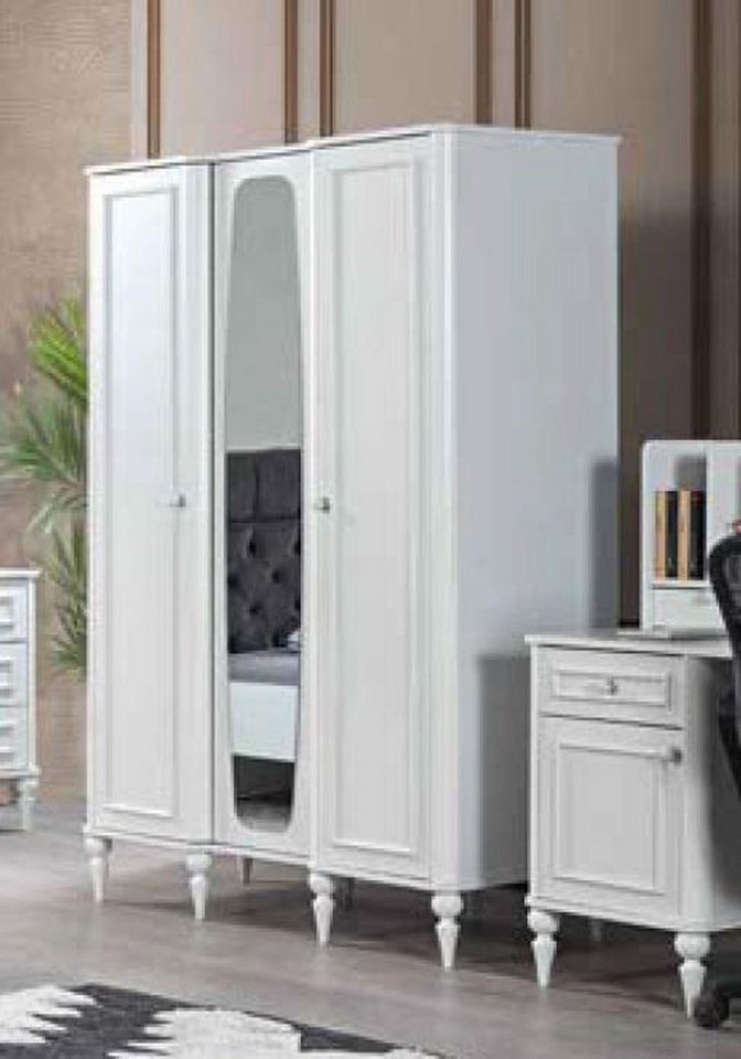 JVmoebel Kleiderschrank Holzschrank für Schlafzimmer Möbel in Weiß Made in Europa von JVmoebel