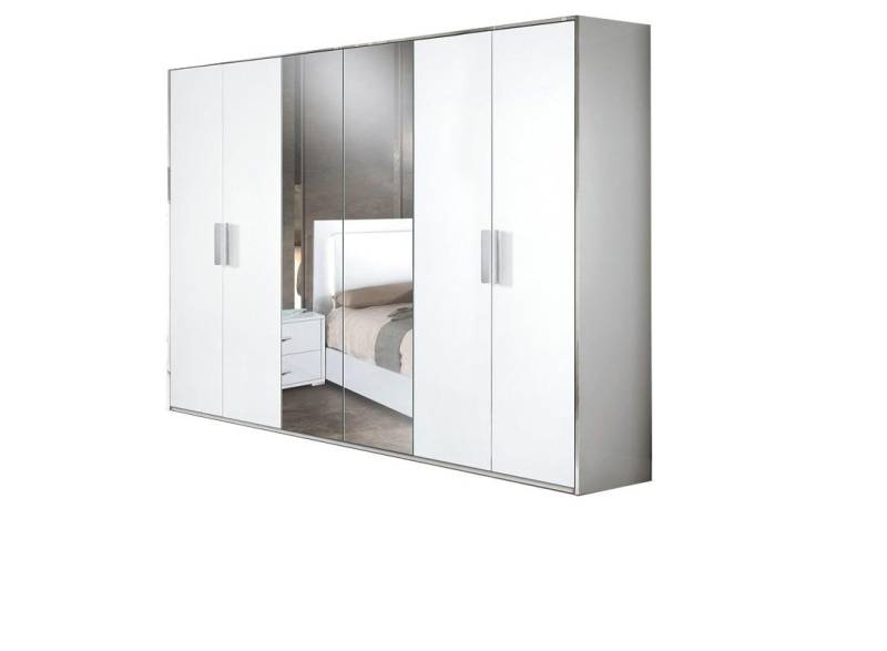 JVmoebel Kleiderschrank 6 Türen Schrank Garderobe Schränke Holz Italien neu Weiß Made in Europa von JVmoebel