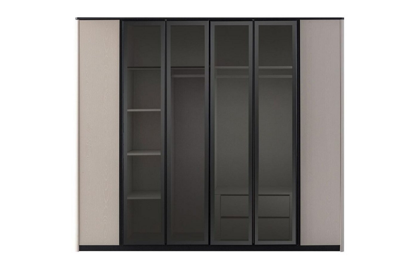 JVmoebel Kleiderschrank Kleiderschrank Garderobenschrank Schrank Moderne Holzschrank Grau (1-St., 1x Kleiderschrank) Made in Europa von JVmoebel