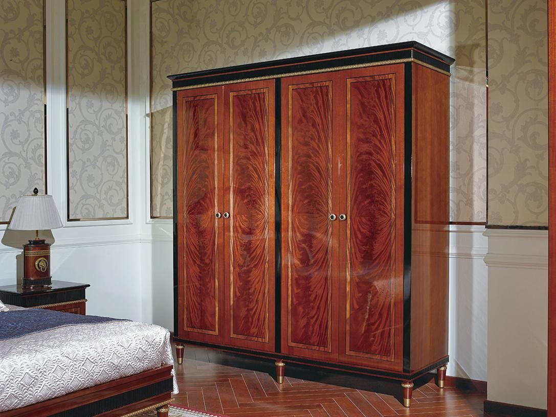 JVmoebel Kleiderschrank Kleiderschrank Schlafzimmer E68 Holz Schrank Antik Stil Barock Rokoko von JVmoebel
