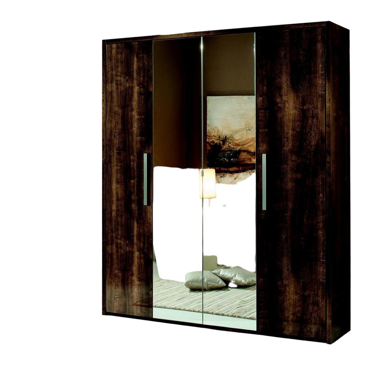 JVmoebel Kleiderschrank Kleiderschrank Schrank Design Möbel Holz Luxus Spiegel Schlafzimmer von JVmoebel