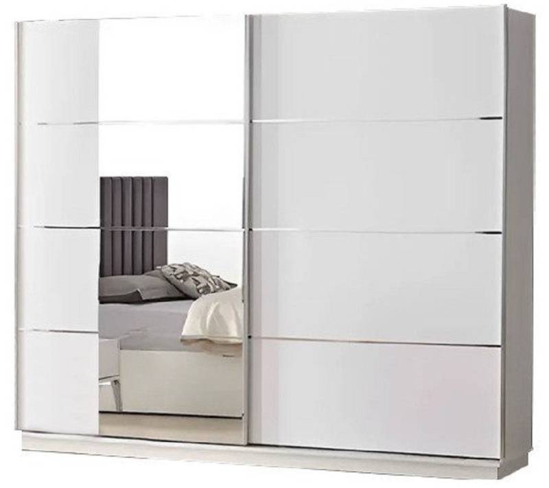 JVmoebel Kleiderschrank Schrank Weiß Holzschrank mit Spiegel für moderne Einrichtung (1-St., Kleiderschrank) Made in Europa von JVmoebel