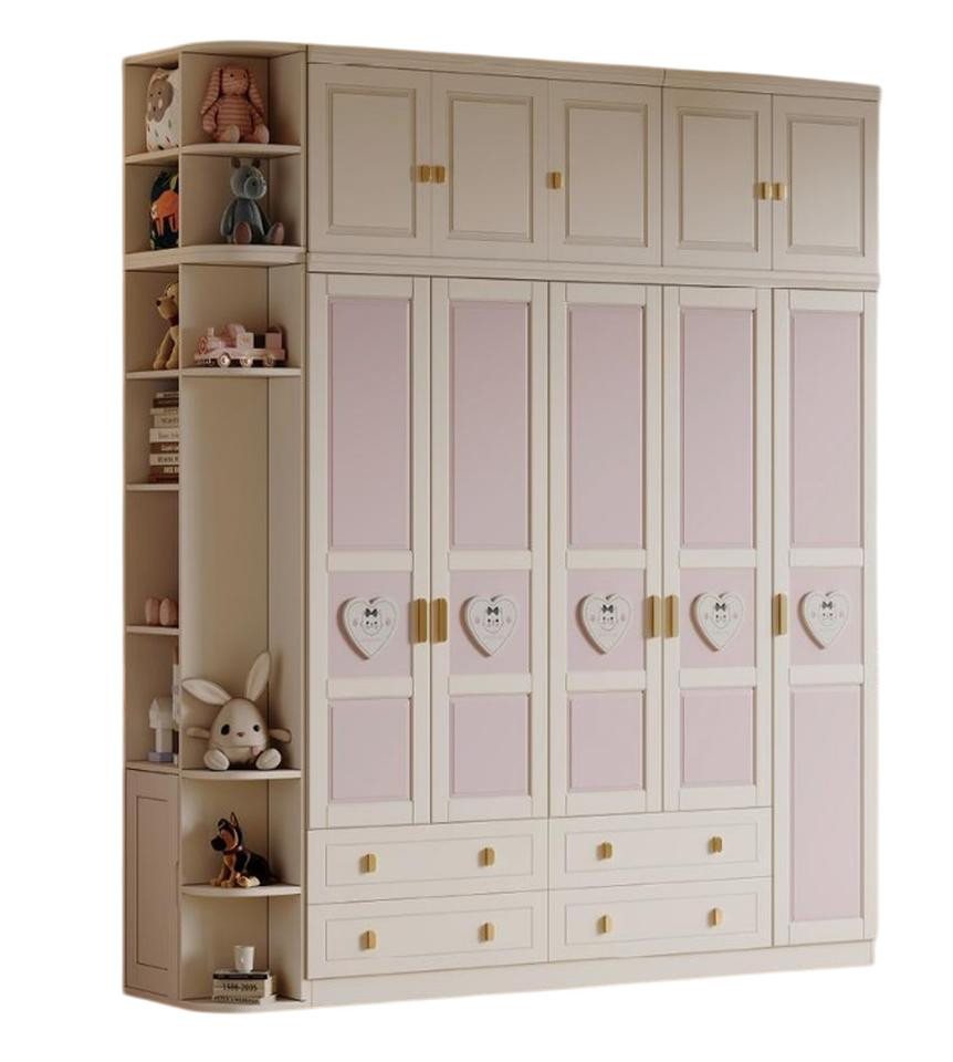 JVmoebel Kleiderschrank Kleiderschrank Weiß aus Holz für Kinderzimmer – Garderobenschrank Made in Europe JVmoebel Kleiderschrank Kleiderschrank Weiß aus Holz für Kinderzimmer – Garderobenschrank Made in Europe von JVmoebel