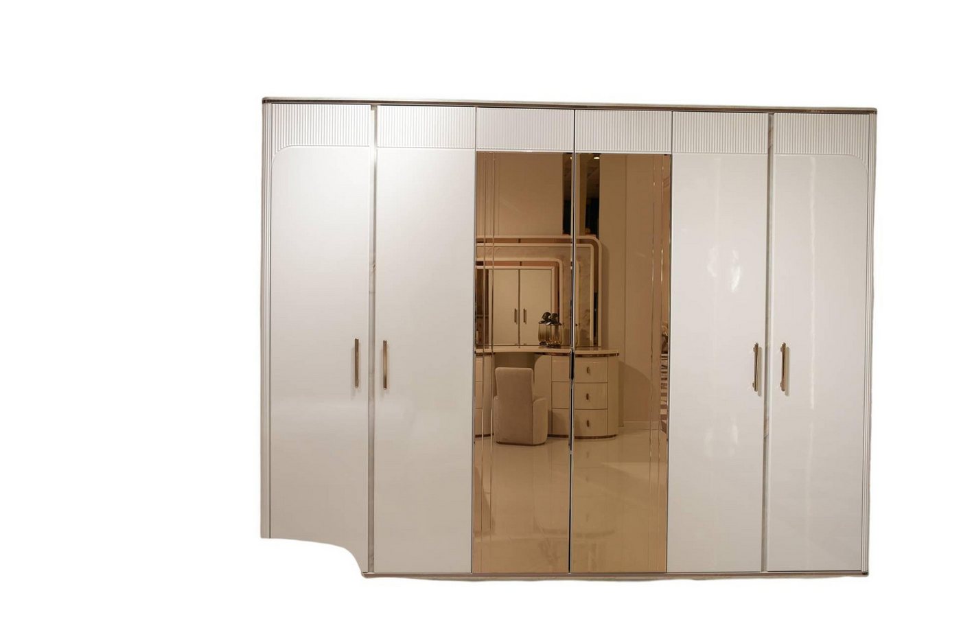 JVmoebel Kleiderschrank Kleiderschrank aus Holz in Weiß, eleganter moderner Stil (Maße Kleiderschrank) Made in Europe von JVmoebel