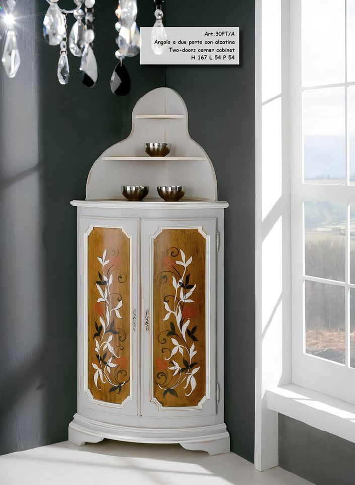 JVmoebel Kleiderschrank Landhausstil Eckschrank - Italienische Kommode für Ihr Zuhause Made in Europa JVmoebel Kleiderschrank Landhausstil Eckschrank - Italienische Kommode für Ihr Zuhause Made in Europa von JVmoebel