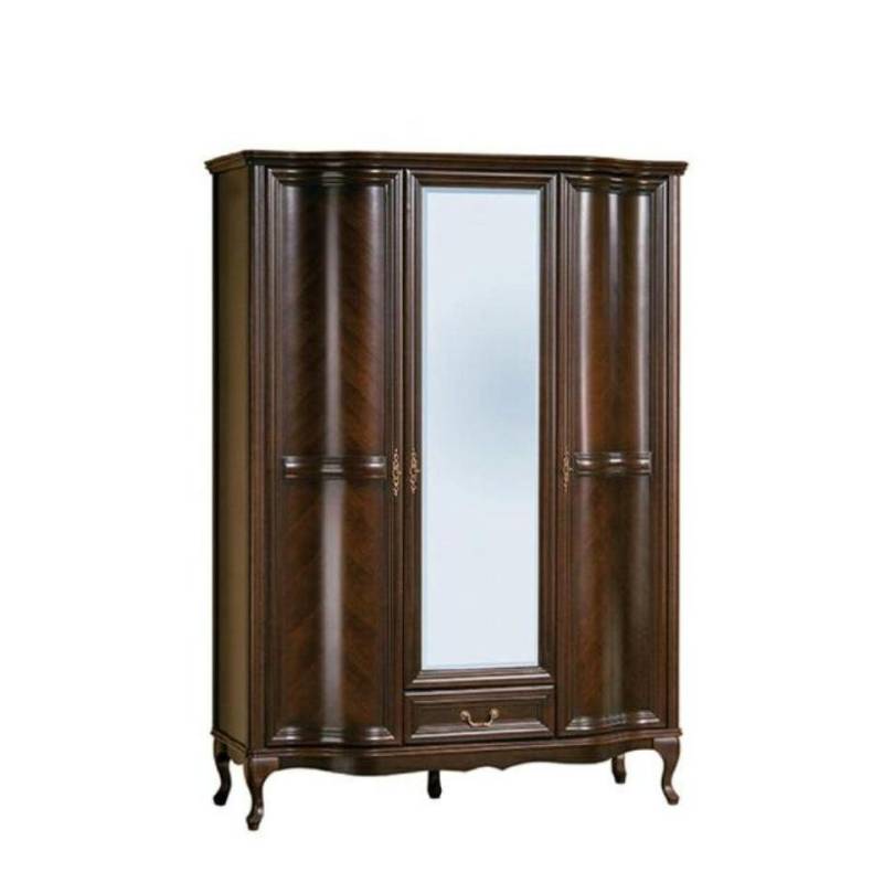 JVmoebel Kleiderschrank Schränke Schrank Schrankwand 3 Türen Holz Italienische Möbel Braun Made in Europa von JVmoebel
