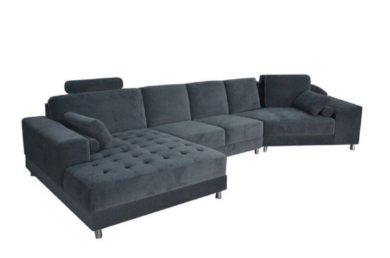 JVmoebel Wohnlandschaft Textil Sofa Eckcouch Polster Wohnzimmer LForm Wohnlandschaft USB, Made in Europa von JVmoebel